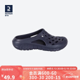 迪卡侬（DECATHLON）游泳男士凉鞋沙滩拖鞋洞洞鞋外穿NABD2028000深蓝色网格款42码
