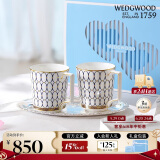 WEDGWOOD威基伍德金粉年华礼盒马克杯对杯蓝+蓝 送礼礼物