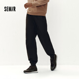 森马（Semir）【大促福袋】休闲裤男女简约百搭长裤夏季运动风潮流裤子 男-F款黑色 【百搭锥形裤】 L