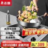 志高（CHIGO）电磁炉大功率3500w平面爆炒电磁灶3500W平面不锈钢旋钮企业采购NLG357双旋钮（银色贴纸）