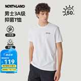 诺诗兰（NORTHLAND）25夏新款男士圆领短袖T恤户外防晒速干弹力t恤