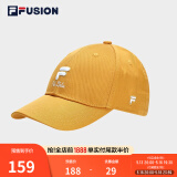 FILA FUSION斐乐潮牌棒球帽中性休闲鸭舌帽网球运动遮阳帽 芝士黄-YE XS
