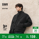 森马棉服男防水防油防污防风冬装厚飞行员棒球领夹克109724112101