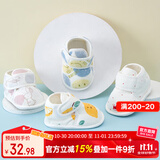 拉夏莉亚新生儿手工鞋宝宝步前鞋外出婴儿鞋子软底袜鞋0-3-6-12月棉鞋学步