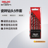 德力西电气瓷砖钻头套装水泥玻璃陶瓷打孔  DDS P3  5件套
