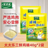 太太乐三鲜鸡精调味料40g 家用小袋装替代味精鸡粉 厨房提味增鲜调味料 太太乐三鲜鸡精40克*2袋