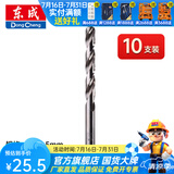 东成 电动工具附件高速钢直柄麻花钻头 钻金属塑料木材单支 4.2mm（十支）