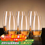 青苹果水晶玻璃白兰地洋酒杯525ml6只 玻璃冷水杯饮料杯烈酒杯威士忌杯