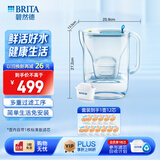 碧然德（brita） 【孙颖莎推荐】设计师滤水壶净水过滤壶家用滤芯3.5L大容量+去水垢专家版滤芯套装 设计师水壶蓝+专家版滤芯11枚