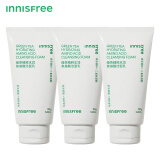 悦诗风吟（Innisfree）绿茶洗面奶150g*3氨基酸绵密水润控油清洁护肤洁面乳保湿洗面奶