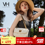 VANESSA HOGAN VH女包茵然软包系列复古太阳神斜挎包菱格链条腋下包小众单肩包