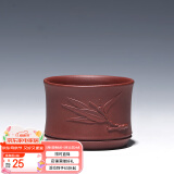 藏壶天下 宜兴紫砂杯主人杯品茗杯个人杯茶碗实用小杯竹段小杯 底槽青款