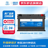 德科（ACDelco）汽车电瓶启停蓄电池AGM-80适配凯迪拉克 奔驰C 奥迪A4原厂品质