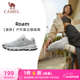 骆驼（CAMEL）漫游户外复古慢跑鞋女休闲运动 K23S09L7014-1 奶白/椰灰38