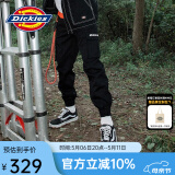 dickies 休闲裤 男女同款新复古回潮印花多口袋束口工装裤百搭8938 黑色 30