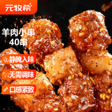 元牧希 调理羊肉小串40串 净重480g羊肉串烤串烧烤（送撒料）源头直发