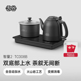 吉谷（K·KOU）全自动双底部上水电热水壶电烧水壶恒温电茶壶 茶台烧水壶一体桌茶具套装【1.2L+0.8L】 TC008B