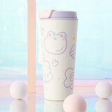 contigo双饮口保温杯紫色520ml软萌爱心兔HBC-DUA002