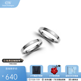丹尼尔惠灵顿（DanielWellington）dw戒指女 经典银色情侣对戒 表白生日礼物送女友男生礼物送男友 戒指一对，尺码联系客服备注