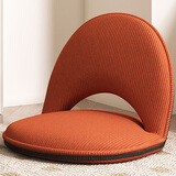 喻品懒人沙发榻榻米折叠座椅床上靠背椅卧室飘窗儿童小沙发椅LZ127橘