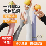 【25年升级】防晒防护冰袖春夏季冰爽袖套男女冰丝防紫外线手臂 【4双装】颜色随机发 均码