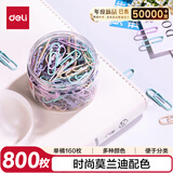 【5筒囤货装】得力(deli)29mm莫兰迪彩色回形针金属 资料收纳整理用品160枚/筒 办公文具 0038-A-5