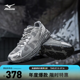 美津浓（MIZUNO）男女跑步运动鞋 缓震透气 网面拼接 反光标识 RACER S