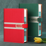 法拉蒙 2026年日程本365日一天一页时间管理每日计划表工作笔记本本子加厚手册便携手帐本可定制 A5/红色