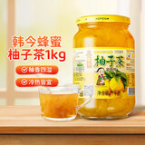 韩今韩国进口蜂蜜柚子茶礼盒装冲调饮品补充维C果实茶柠檬茶DIY茶饮料 蜂蜜柚子茶1kg