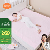 良良（liangliang）婴儿隔尿垫床单宝宝戒尿裤麻棉姨妈老人护理垫格秀粉200*180CM