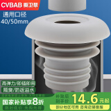 橱卫帮（CVBAB）硅胶下水管密封圈 水槽浴室柜面盆下水道防臭密封塞 防反水盖塞