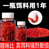 仿生鱼饵料假饵红虫蚯蚓路亚软饵鲫鱼鲤草鱼翘嘴野钓黑坑水库通杀 一瓶【约100条】红虫饵