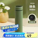 物生物（RELEA）保温杯男女316不锈钢水杯智能显温大容量车载泡茶杯子生日礼物