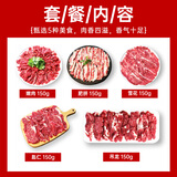 暖男厨房潮汕正宗手打牛肉丸牛筋丸空气炸锅火锅食材关东煮麻辣烫丸子丸料 火锅【吊龙+雪花+匙仁+嫩肉+肥胼