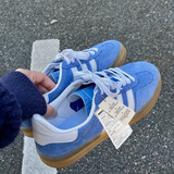 AJMG经典板鞋男女款专柜正品运动2025新款三杠百搭阿甘平底德训鞋男 蓝白绒面（专柜过检一对一） 40