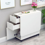 届意宝 折叠餐桌小户型家用伸缩餐桌可移动吃饭桌子出租房抽屉收纳 长150*80宽拍下留言