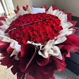 来一客情人节鲜花速递99朵红玫瑰花束生日礼物表白送女友全国同城配送 99朵红玫瑰花束欧式经典