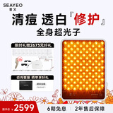 SEAYEO昔又经典款明星同款大小排灯提亮嫩肤紧致红蓝光面罩家用光子嫩肤美容仪光 经典