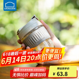 乐扣乐扣（LOCK&LOCK）咖啡杯手持玻璃杯男女学生便携式吸管杯子350ML灰色 LLG689GRY