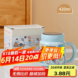 贝瑟斯马克杯陶瓷咖啡杯情侣杯猫猫创意礼物早餐杯泡茶蓝色带盖水杯子