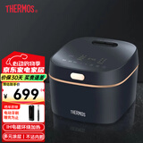 膳魔师（THERMOS） 电饭煲3L多模式触屏防粘涂层内胆家用智能电饭锅EHA-4136E紫灰色