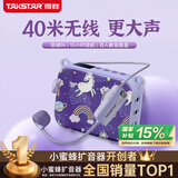 得胜（TAKSTAR）E30W 无线小蜜蜂扩音器教师专用导游喇叭腰挂便携式国风蓝牙小音箱喊话器无线讲课麦克风 梦幻紫