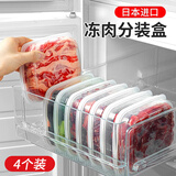 家の物语（KATEI STORY）日本进口冰箱冷冻冻肉分装盒保鲜盒食品级葱姜蒜收纳盒冷冻密封盒