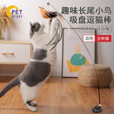 petofstory猫玩具吸盘逗猫棒小鸟头带铃铛可拆卸手持逗猫棒幼小猫自嗨