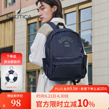 NAUTICA诺帝卡男女双肩包大容量商务通勤笔记本电脑包时尚潮流背包书包 藏青色
