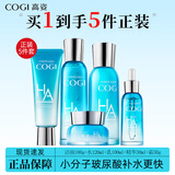 高姿（COGI）水乳护肤品套装玻尿酸水活透润补水保湿化妆品礼盒旗舰款 5件套：洗+水+乳+霜+精华