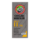 日本风琴机针兄弟家用缝纫机原装机针缝衣配件9/11/14/16号5支装 11号适合偏薄（5枚装）