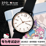 正港（ZGO）手表女学生初中高中考试手表女生少女三丽鸥时尚腕表 2199黑色