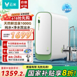 云米（VIOMI）净水器小蓝调600G+ 家用净水器RO反渗透 6级精滤 厨房厨下式净水机 支持APP 母婴纯水机 小竹泉1000G丨终身换滤芯0费用 6级深层精滤+手机APP监控