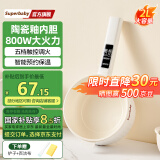 SuperBaby电煮锅电奶锅电锅一体多功能锅陶瓷釉不粘锅辅食锅学生宿舍泡面小电锅2-3人用2L容量 2L 香槟白-微电脑款